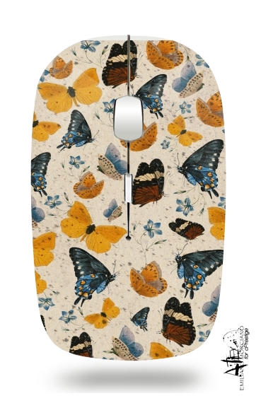  Butterflies I for Wireless optical mouse with usb receiver