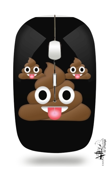  Caca Emoji for Wireless optical mouse with usb receiver
