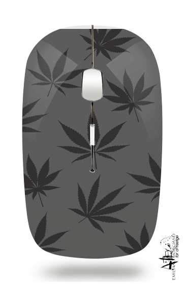  Cannabis Leaf Pattern for Wireless optical mouse with usb receiver