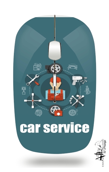  Car Service Logo for Wireless optical mouse with usb receiver