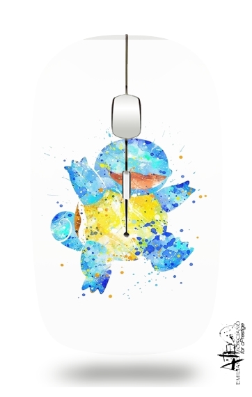  Carapuce Watercolor for Wireless optical mouse with usb receiver