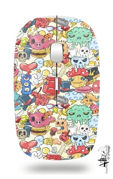  Cartoon Swag Grafiti Personnage for Wireless optical mouse with usb receiver