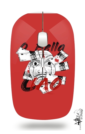  Casa De Papel Bella Ciao Art for Wireless optical mouse with usb receiver