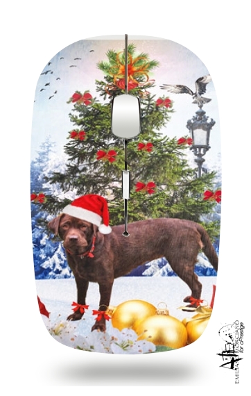  Christmas dog for Wireless optical mouse with usb receiver