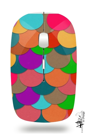  Circles Multicolor for Wireless optical mouse with usb receiver