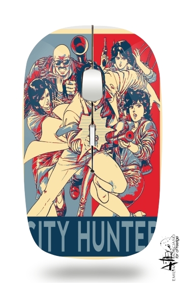  City hunter propaganda for Wireless optical mouse with usb receiver