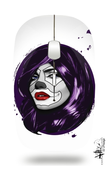  Clown Girl for Wireless optical mouse with usb receiver