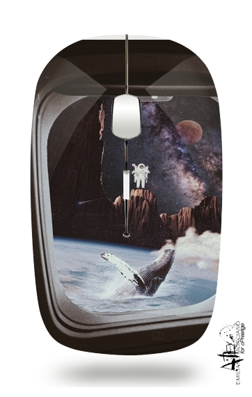  Collage - Man and the  Whale for Wireless optical mouse with usb receiver