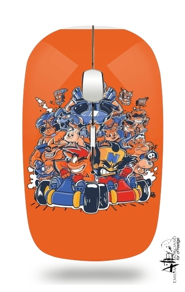  Crash Team Racing Fan Art for Wireless optical mouse with usb receiver