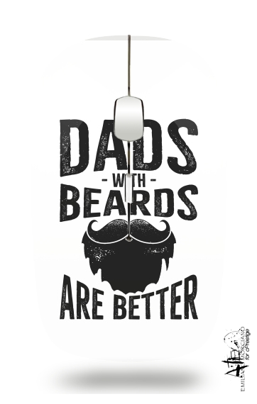  Dad with beards are better for Wireless optical mouse with usb receiver