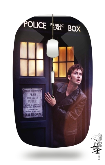  David Tennant Police Box for Wireless optical mouse with usb receiver