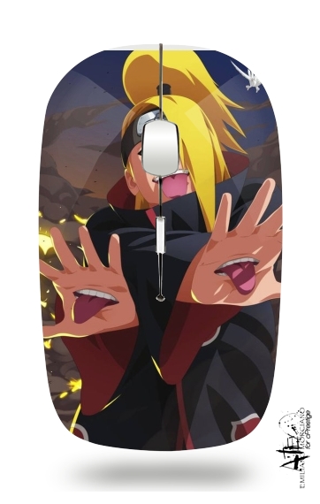  Deidara Art Angry for Wireless optical mouse with usb receiver