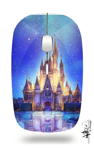  Disneyland Castle for Wireless optical mouse with usb receiver