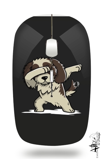  Dog Shih Tzu Dabbing for Wireless optical mouse with usb receiver