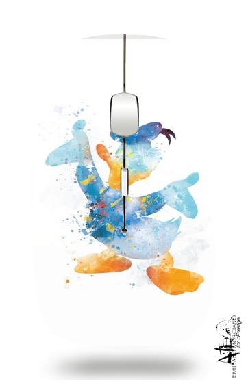  Donald Duck Watercolor Art for Wireless optical mouse with usb receiver