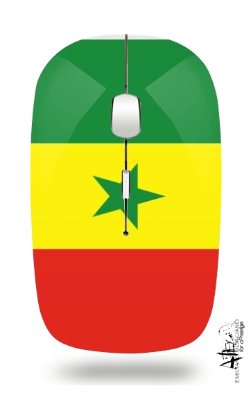  Flag of Senegal for Wireless optical mouse with usb receiver