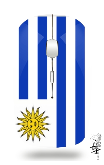  flag of Uruguay for Wireless optical mouse with usb receiver