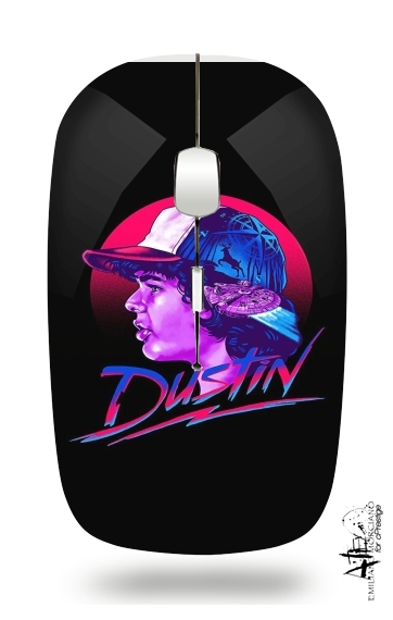  Dustin Stranger Things Pop Art for Wireless optical mouse with usb receiver