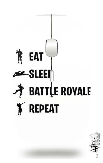  Eat Sleep Battle Royale Repeat for Wireless optical mouse with usb receiver