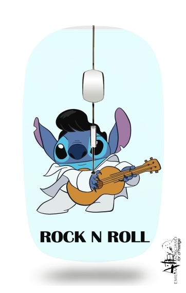  Elvis Mashup Stitch for Wireless optical mouse with usb receiver