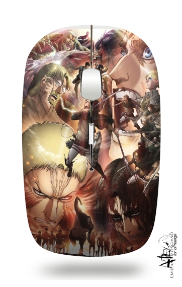  Eren Family Art Season 2 for Wireless optical mouse with usb receiver