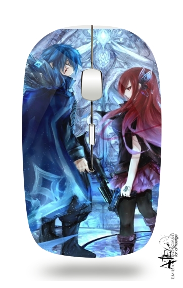 Erza x Jellal for Wireless optical mouse with usb receiver
