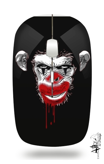  Evil Monkey Clown for Wireless optical mouse with usb receiver