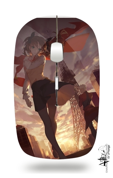  Fate Stay Night Tosaka Rin for Wireless optical mouse with usb receiver