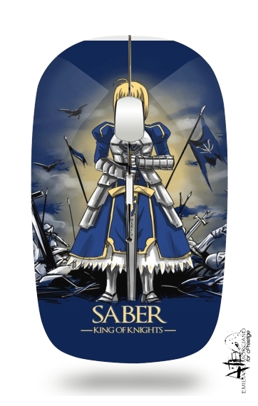  Fate Zero Fate stay Night Saber King Of Knights for Wireless optical mouse with usb receiver