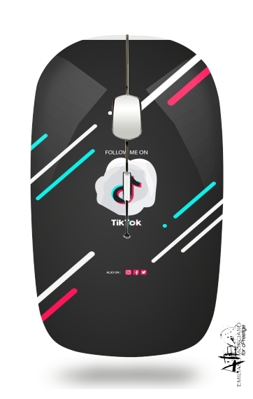  Follow me on tiktok abstract for Wireless optical mouse with usb receiver