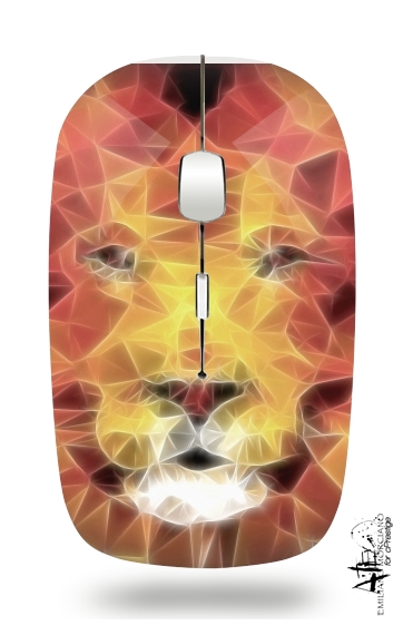  fractal lion for Wireless optical mouse with usb receiver
