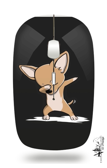  Funny Dabbing Chihuahua for Wireless optical mouse with usb receiver