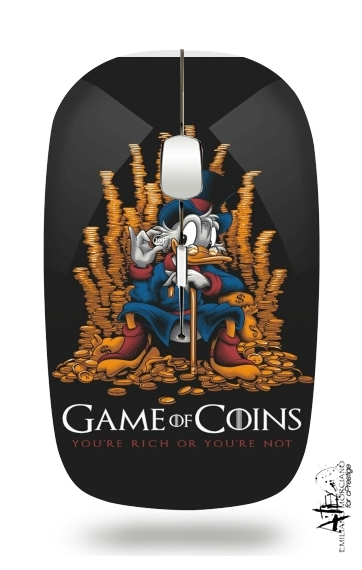  Game Of coins Picsou Mashup for Wireless optical mouse with usb receiver
