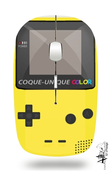  Gameboy Color Yellow for Wireless optical mouse with usb receiver