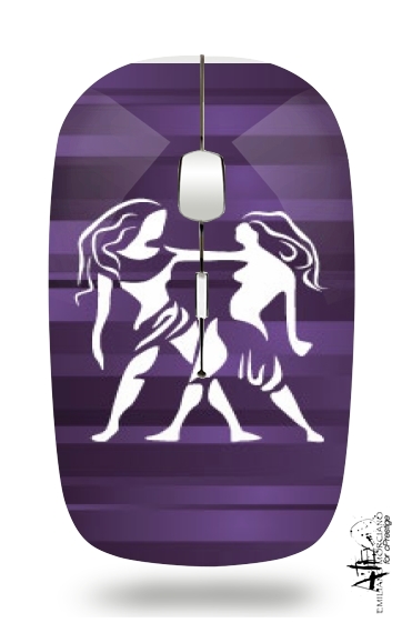  Gemini - Sign of the Zodiac for Wireless optical mouse with usb receiver