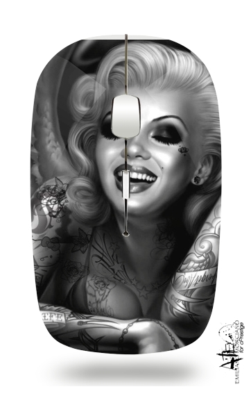  Goth Marilyn for Wireless optical mouse with usb receiver