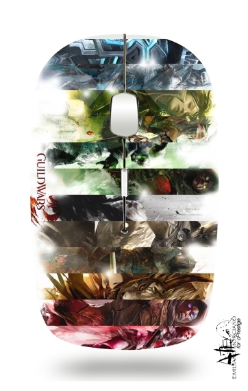  Guild Wars 2 All classes art for Wireless optical mouse with usb receiver