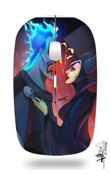  Hades x Maleficent for Wireless optical mouse with usb receiver