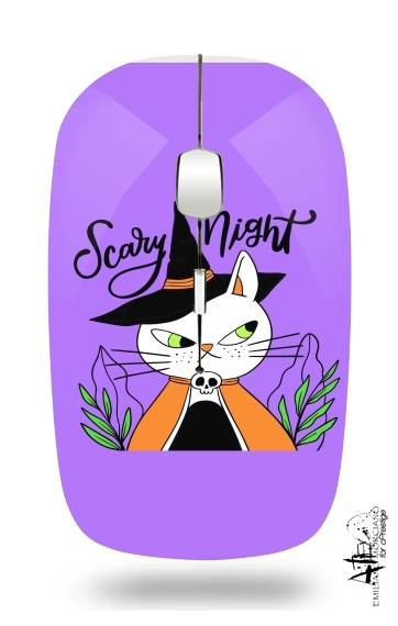  halloween cat sorcerer for Wireless optical mouse with usb receiver