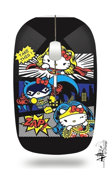  Hello Kitty X Heroes for Wireless optical mouse with usb receiver