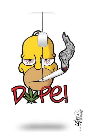  Homer Dope Weed Smoking Cannabis for Wireless optical mouse with usb receiver