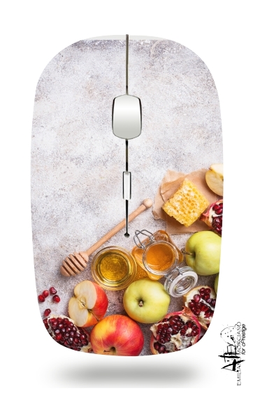  Honey Apple Pomegranate Rosh Hashana for Wireless optical mouse with usb receiver