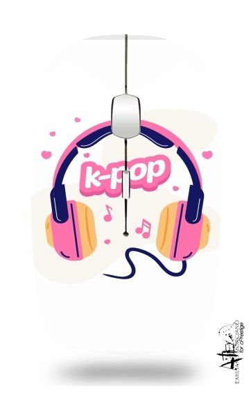  I Love Kpop Headphone for Wireless optical mouse with usb receiver