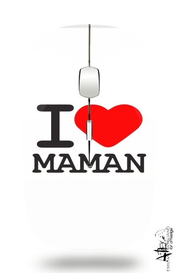  I love Maman for Wireless optical mouse with usb receiver