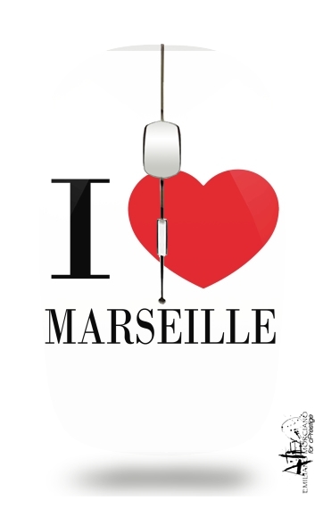  I love Marseille for Wireless optical mouse with usb receiver