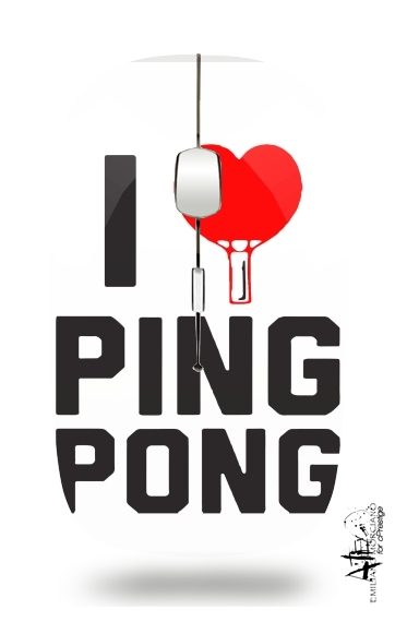  I love Ping Pong for Wireless optical mouse with usb receiver