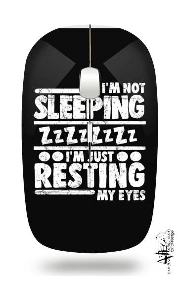  im not sleeping im just resting my eyes for Wireless optical mouse with usb receiver