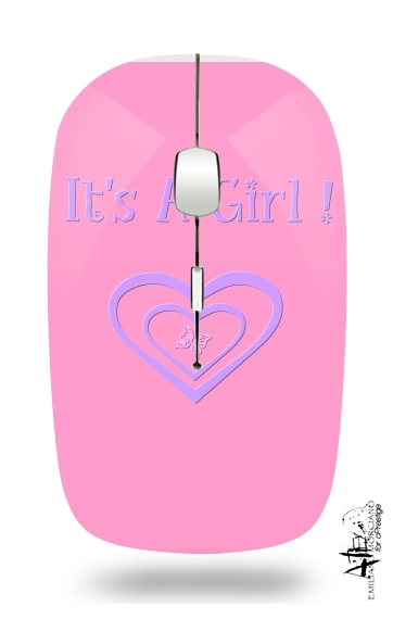  It's a girl! gift Birth  for Wireless optical mouse with usb receiver