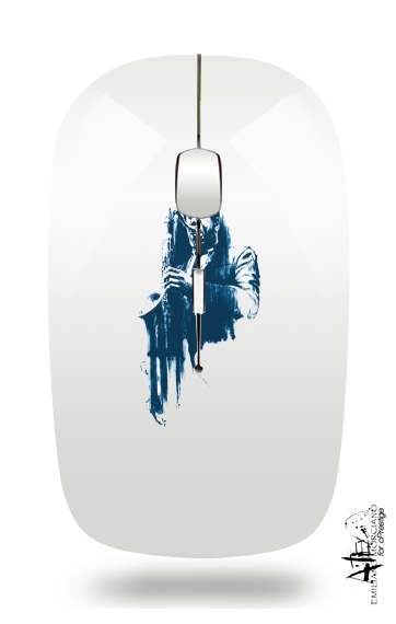  John Coltrane Jazz Art Tribute for Wireless optical mouse with usb receiver