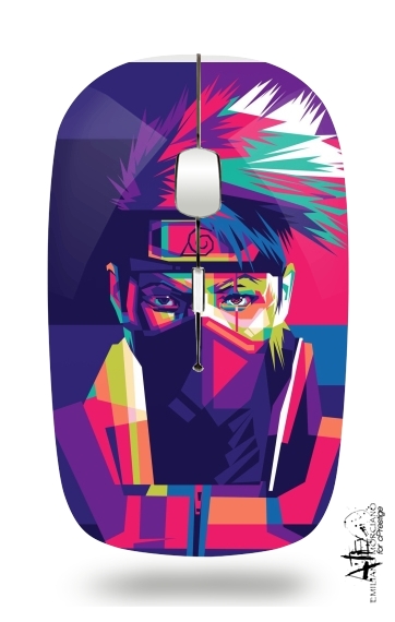  Kakashi pop art for Wireless optical mouse with usb receiver